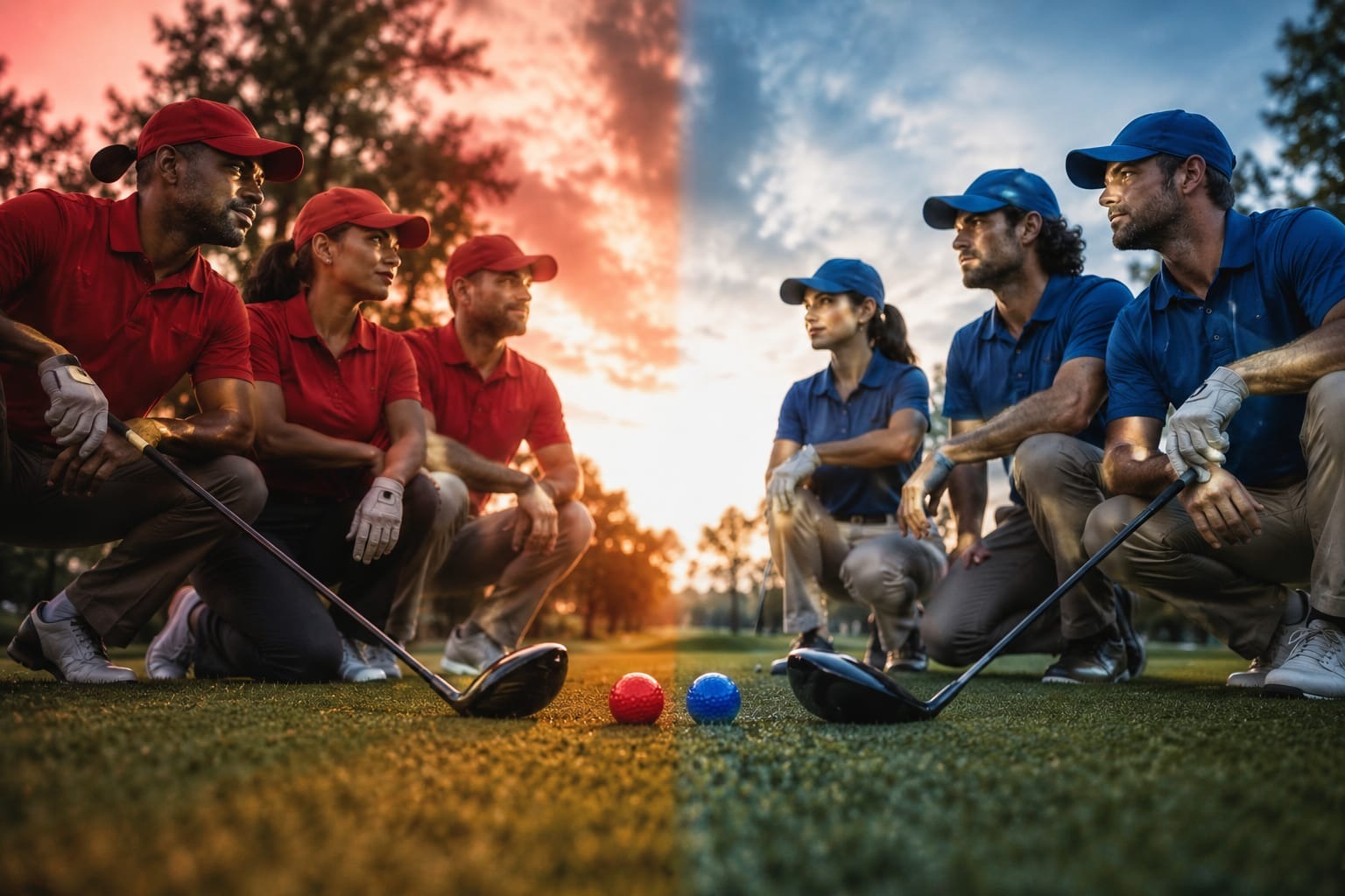 Red vs Blue Charity Golf Tournament — Team Red vs Team Blue